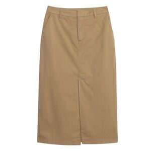 GAP Khaki Utility Pocket Pencil Cotton Midi Skirt Size 6